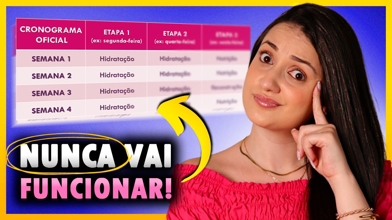 FAÇA ISSO E SEU CRONOGRAMA CAPILAR NUNCA VAI FUNCIONAR! [cabelo feio e dinheiro no lixo]