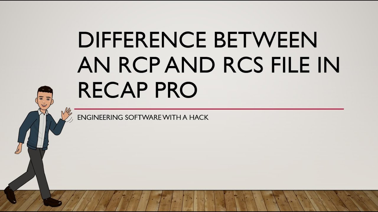 Difference between an RCP and RCS file in Recap Pro