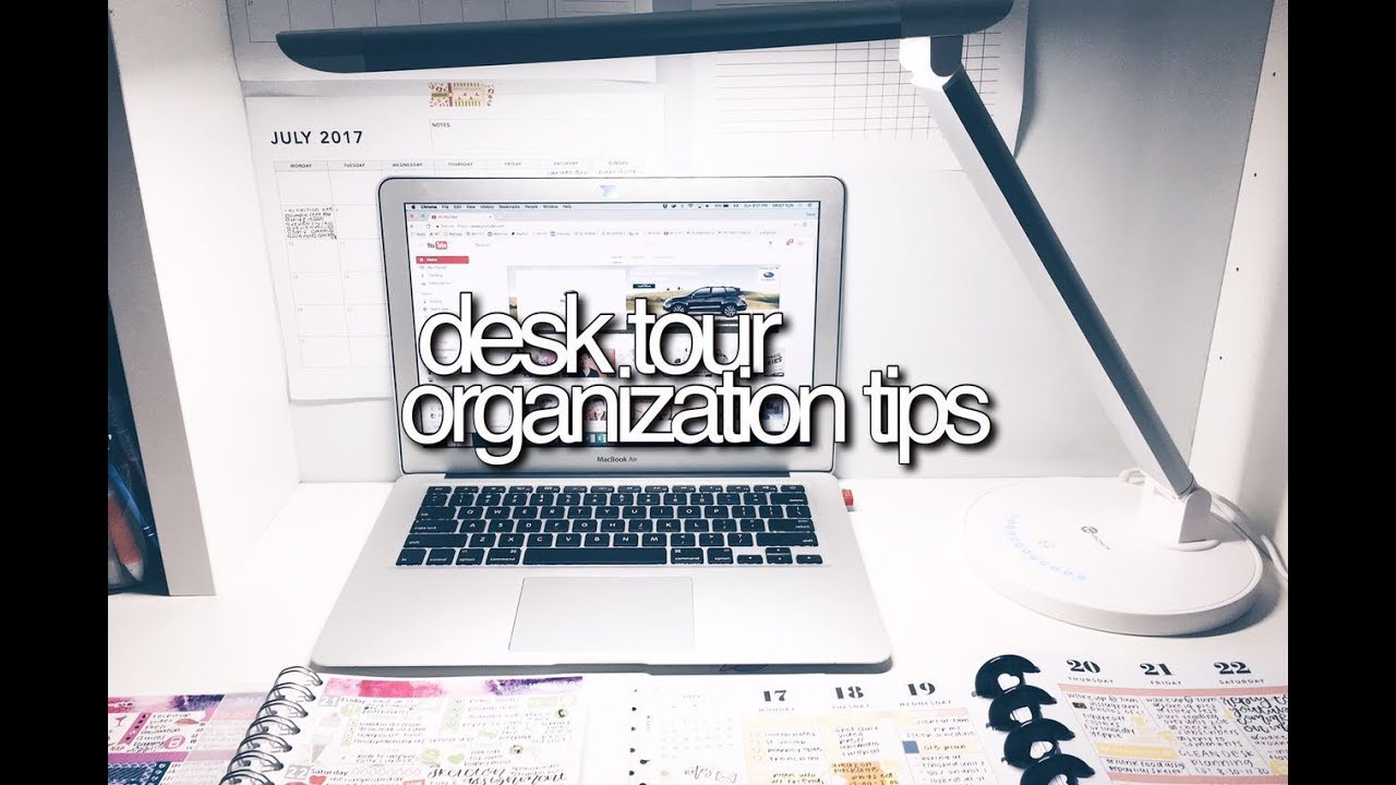 DESK TOUR + Organization Tips | Back To School || revisign