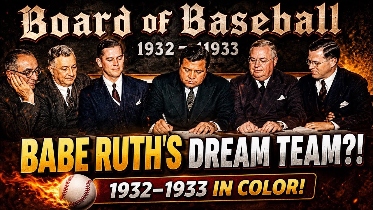 1932 & 1933 Babe Ruth’s All-American Team Selection Footage ⚾️⭐️ [In Color, Speed Adjusted]
