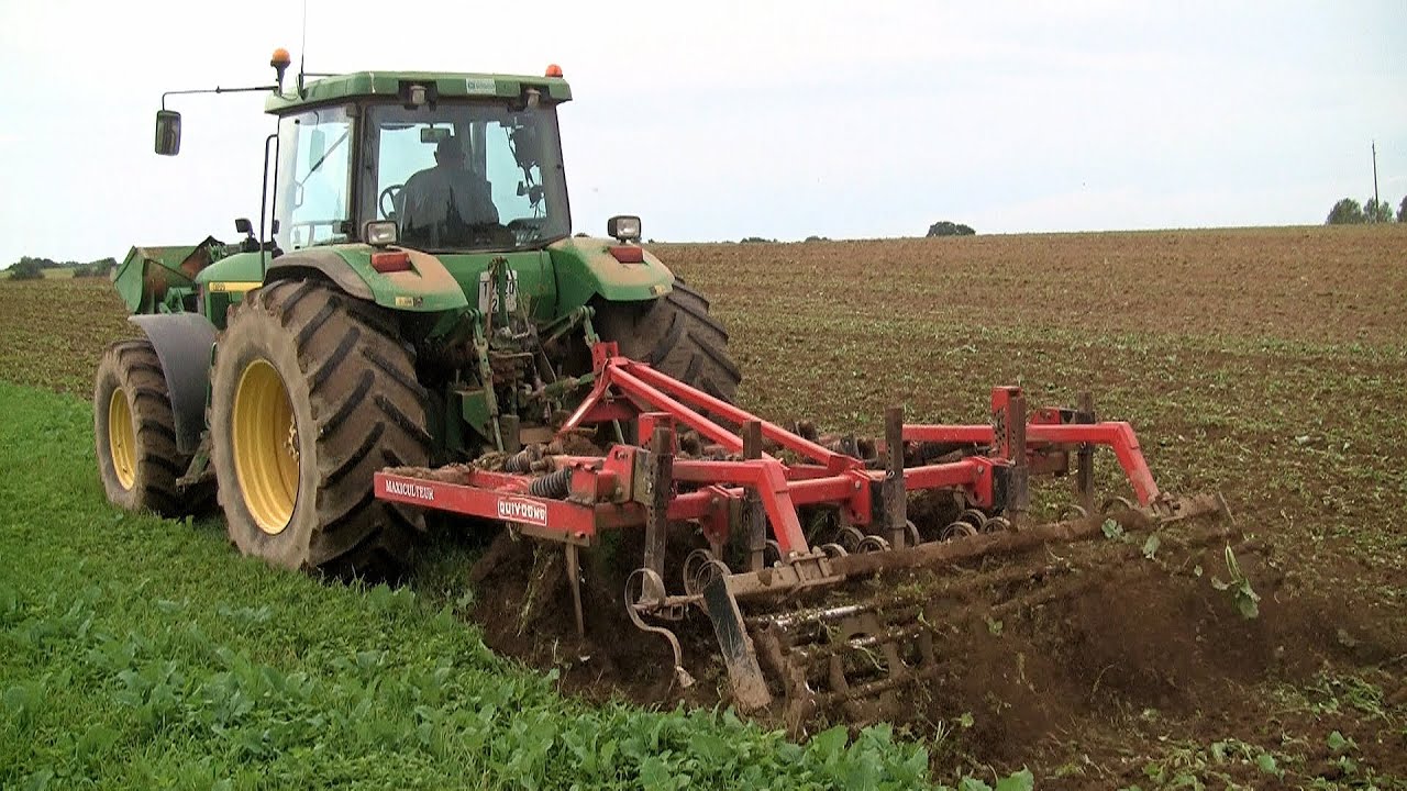 John Deere  8100 & Renault  ARES 630 RZ - Gaec des Marnes - Audeux - Franche-Comté -    (Part. 2)