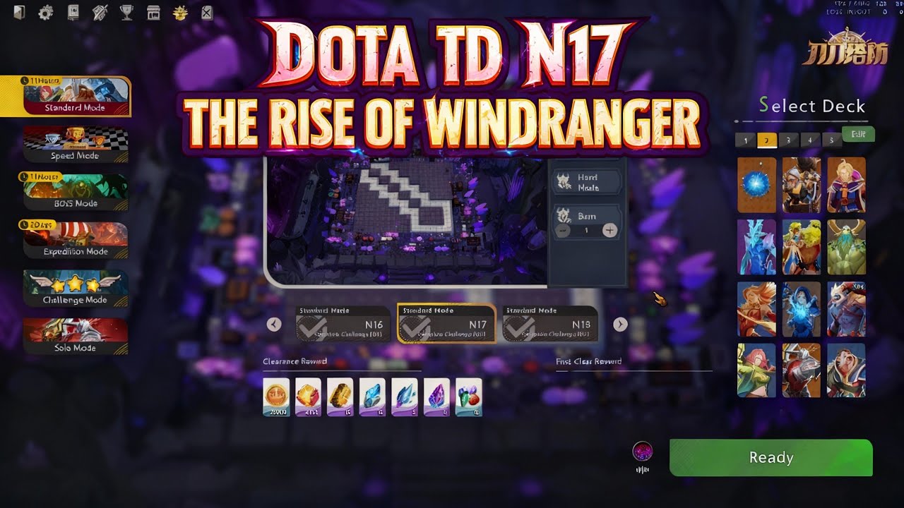Dota 2 Arcade Game - Dota TD:N17 I'M SO TIRED :(((( I WANT +200 ENHANCE LVL ITEM