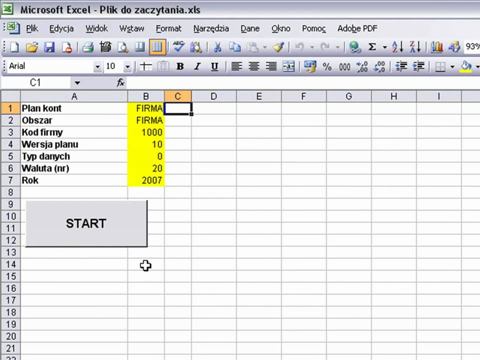 1-CLICK.PL - Excel - Narzędzia - Plik interfejsowy - HD