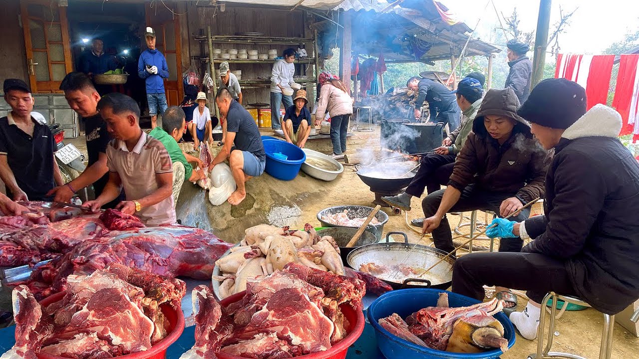 THỊ.T CẢ ĐỐNG TRÂU VỚI LỢN BẢN CHUẨN BỊ CHO CHÚ RỂ BÁC SĨ NGƯỜI DAO LẤY VỢ