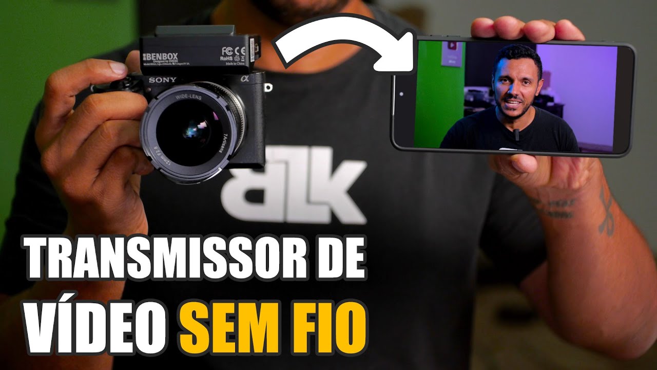 Como Monitorar a Imagem da Câmera à Distância - Review Inkee Benbox Transmissor de Vídeo Sem Fio