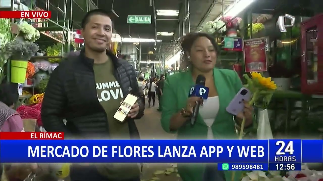 Mercado de flores del Rímac lanza aplicativo y página web