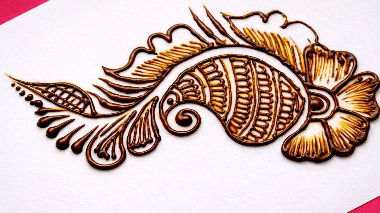 Simple mehndi design😍