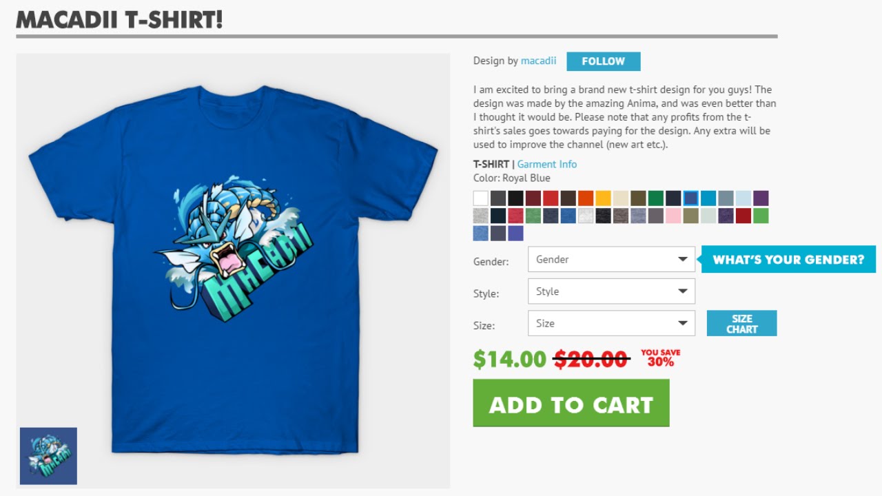 New macadii T-Shirt! - On Sale Now