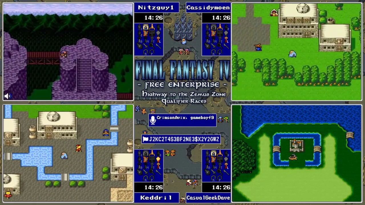 FF4 Free Enterprise Randomizer League -- Qualifier 4 (7/24/18)