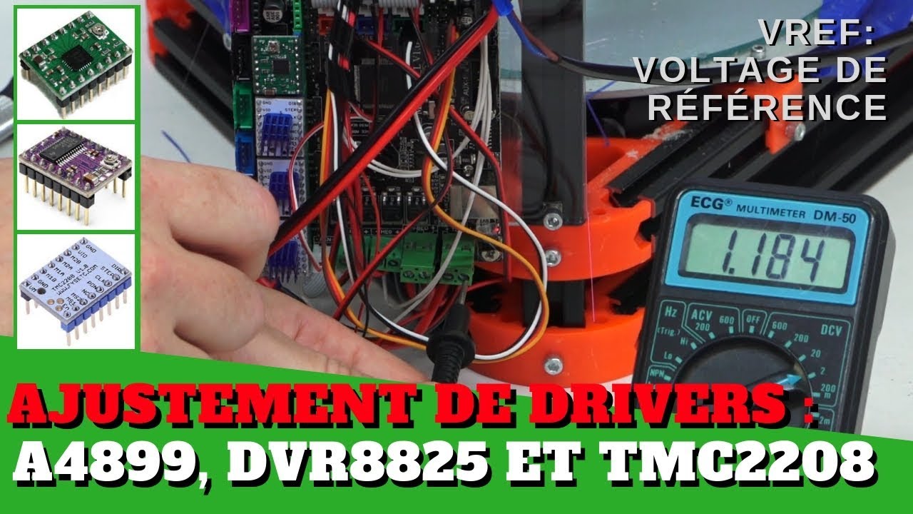 Ajuster le voltage des Drivers (pilotes) d'une imprimantes 3D