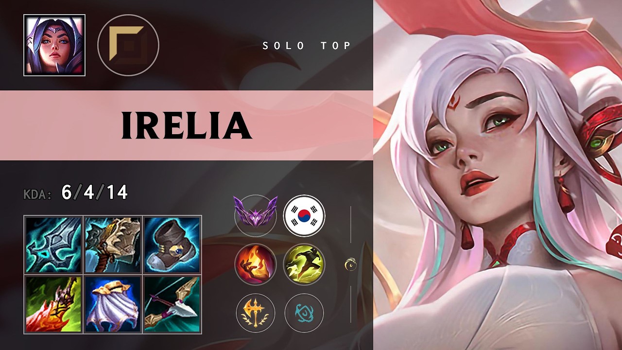 Irelia Top vs Yorick - KR Master Patch 26.15