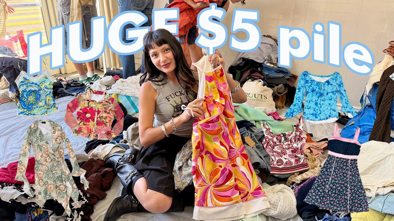 thrift stores kiiiinda suck SO let's shop a $5 sale!!! (90s, y2k, fairy)