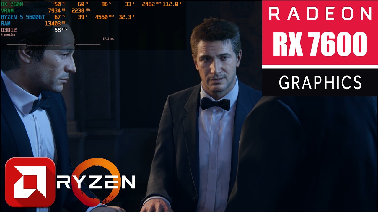 Uncharted 4 : Em QUAD HD ULTRA Na RX 7600 – Será que RODA LISO? 1h de Gameplay!