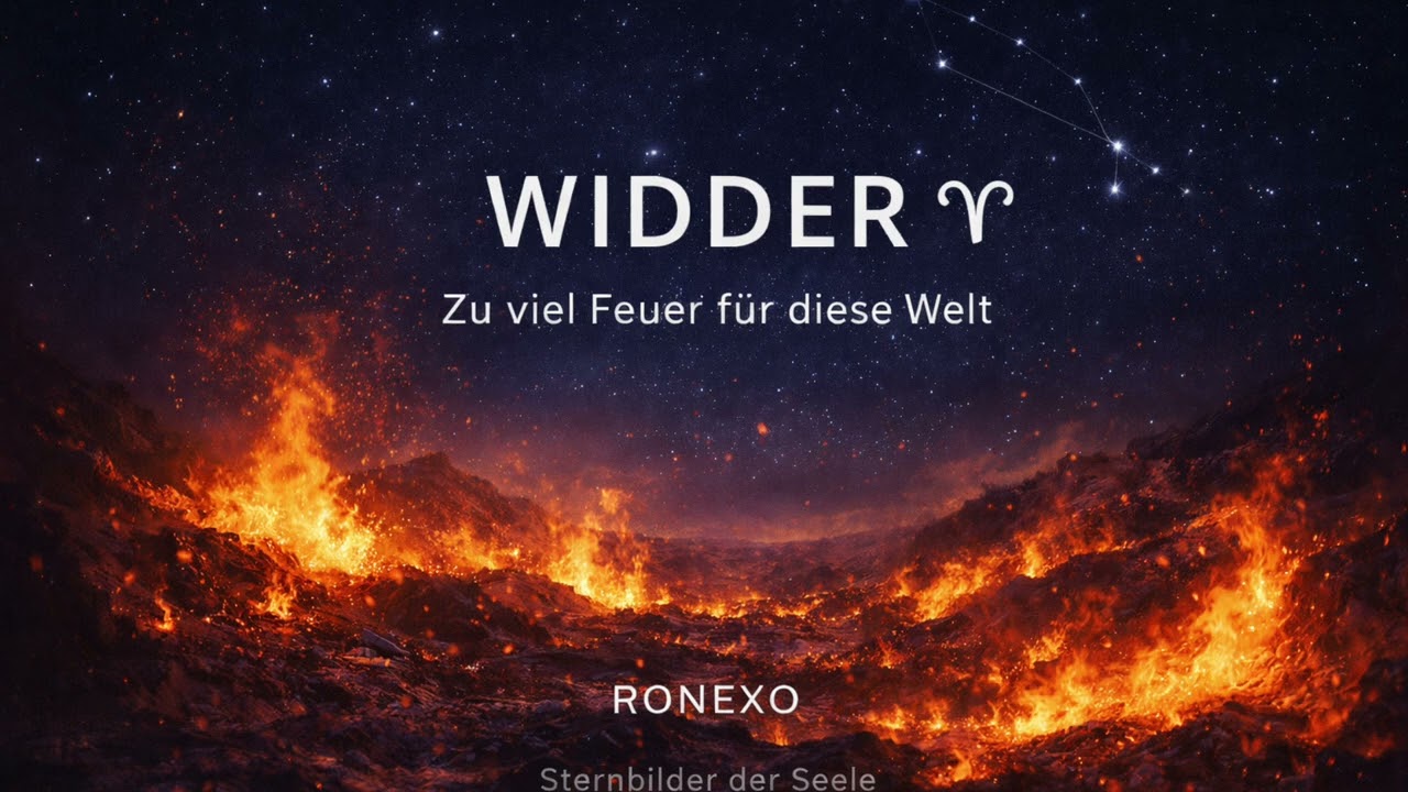 👉 WIDDER ♈️ – Zu viel Feuer für diese Welt | Sternzeichen-Ballade