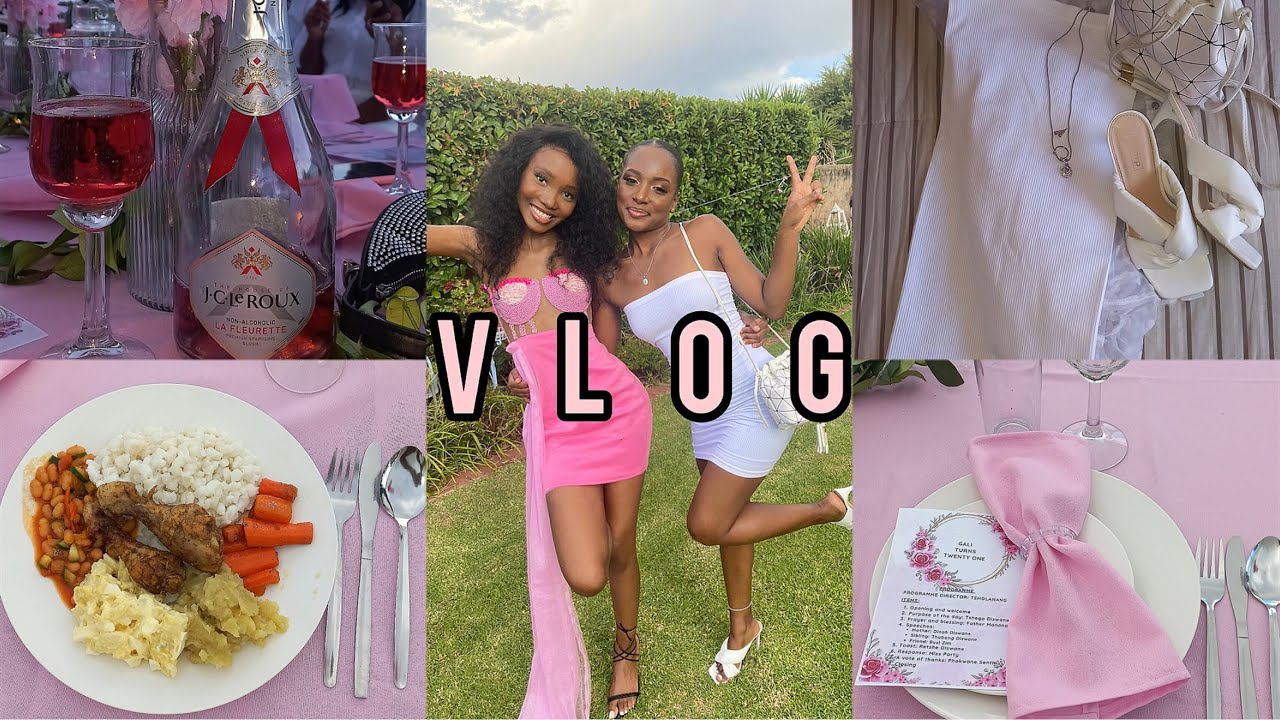 Vlog: GRWM| Let's go to a 21st birthday celebration| South African YouTuber #roadto500subscribers