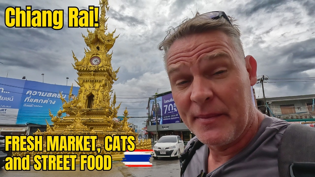 5 Extra Hours in Chiang Rai ⏳ | 🥕 Fresh Market, ☕🐾 The Special Café & 🍢 Street Food