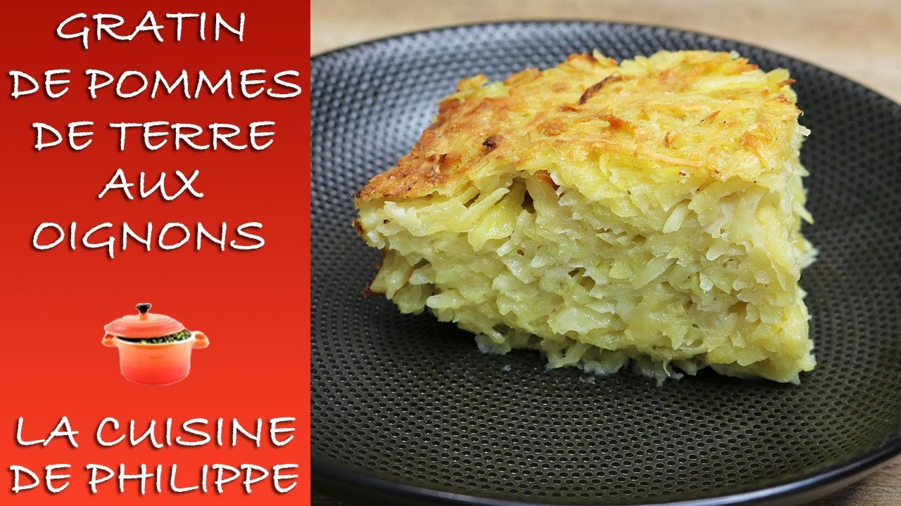 Gratin de pommes de terre aux oignons