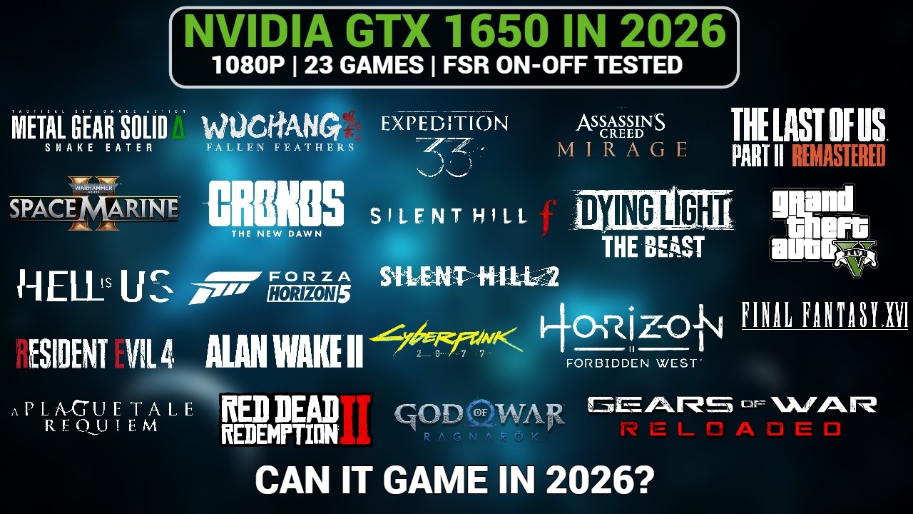 NVIDIA GTX 1650 Benchmarks in 2026 | Can It Still Game?