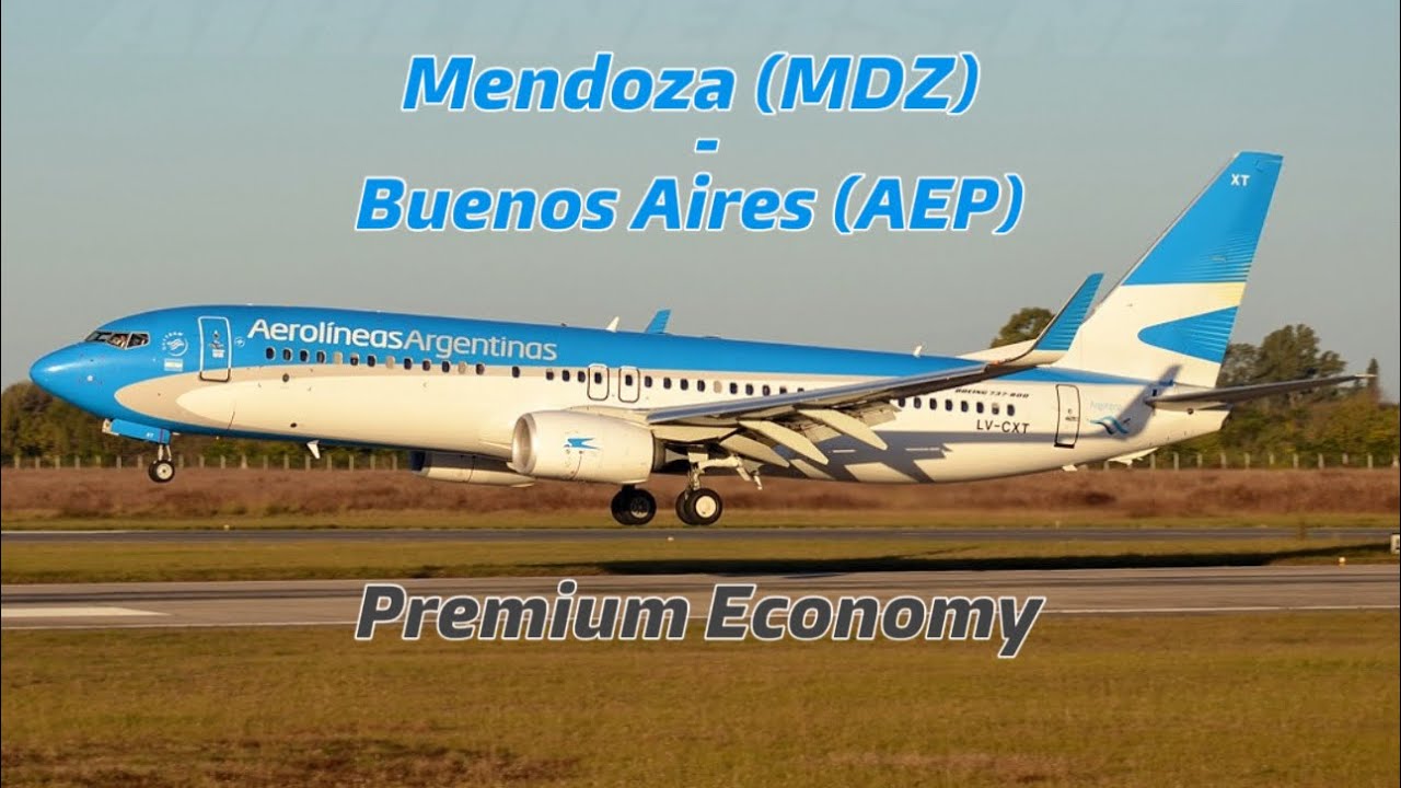 Aerolíneas Argentinas Premium Economy - Mendoza (MDZ) - Buenos Aires (AEP) - Boeing 737-800