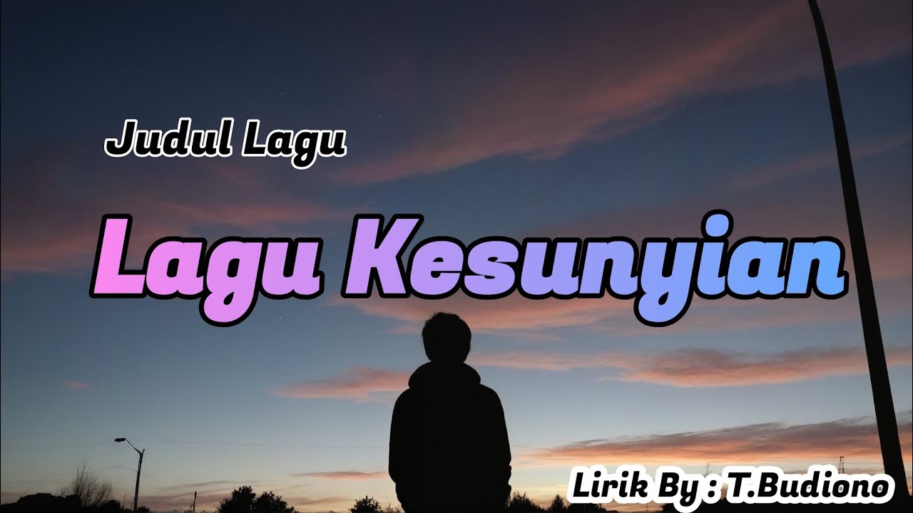 Lagu, LAGU KESUNYIAN, Lirik Puitis Yg Bikin Nangis | musik ai lagu cinta