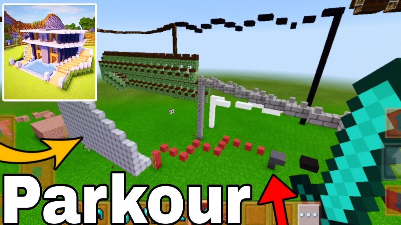 Craft world parkour relaxing gameplay in 2024 | Craft world - master block 3d