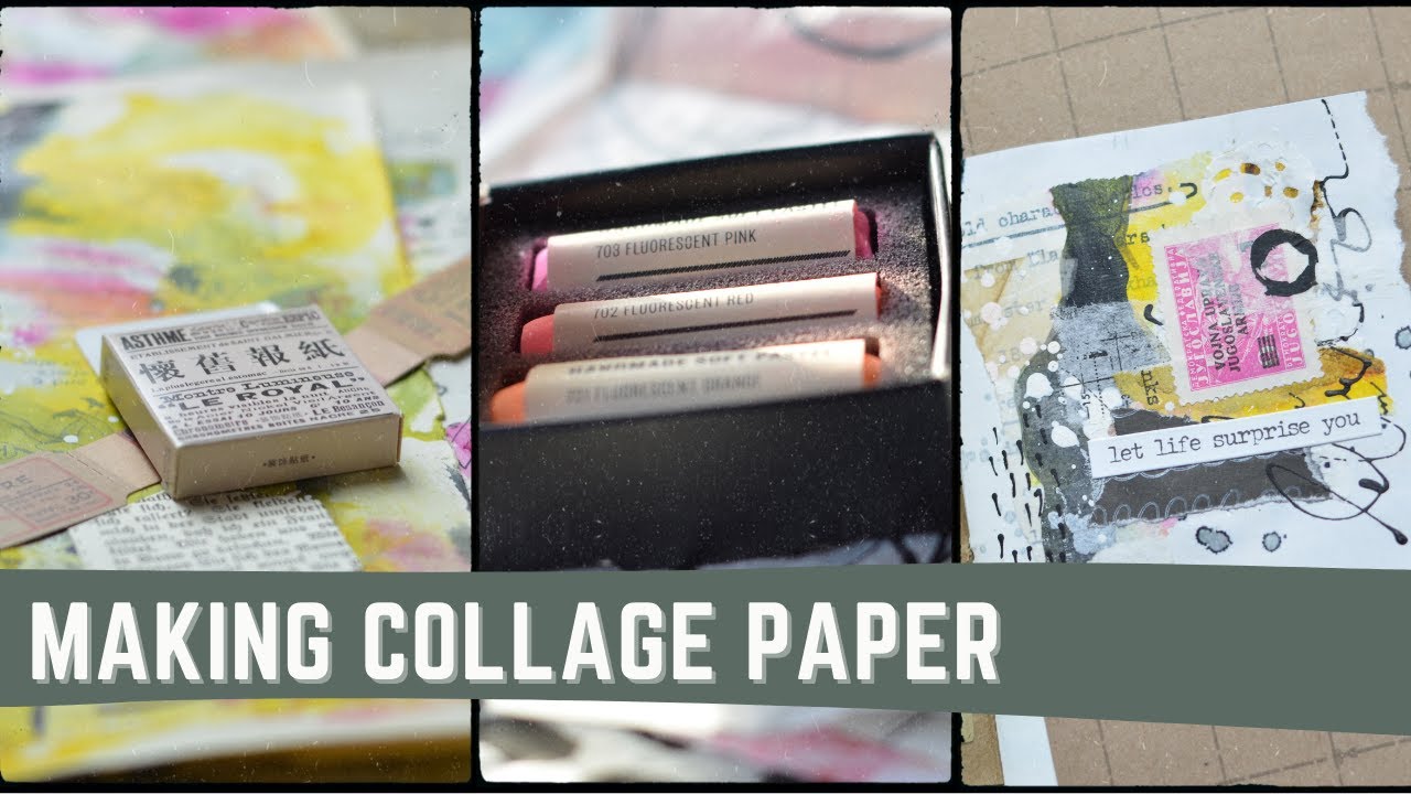 Collage Paper and BONUS Mixedmedia Mini Art