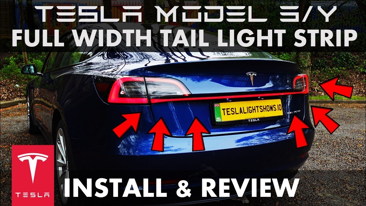 Полноразмерные задние фонари Starlink для Tesla Model 3/Y, задние фонари в стиле Cyber ​​Inspired