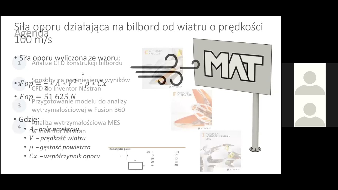 Wykorzystanie wyników z Autodesk CFD do analizy wytrzymałościowej konstrukcji obciążonej wiatrem