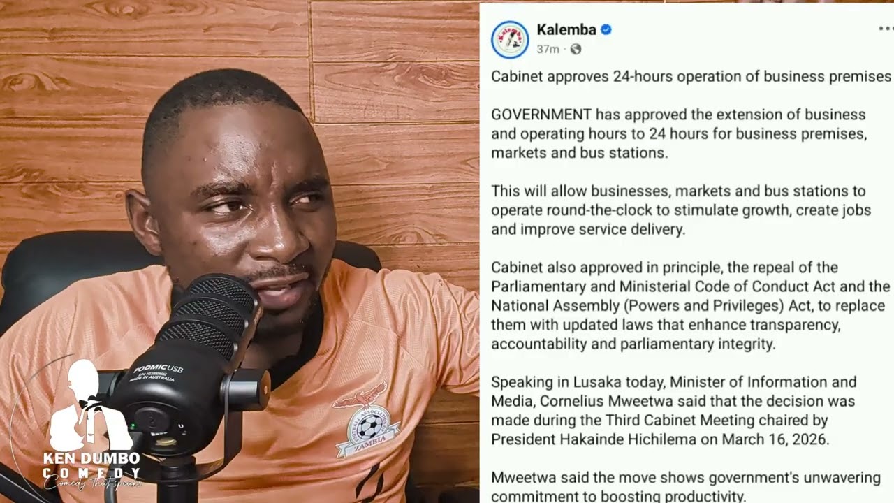 Кабинет министров Замбии 🇿🇲 одобрил круглосуточную работу предприятий 👏👏👏‼️‼️‼️