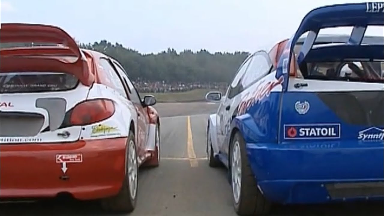European Rallycross 2006 Qualifying Buxtehude Germany Div 1 Tommy Rustad Kenneth Hansen Lars Larsson