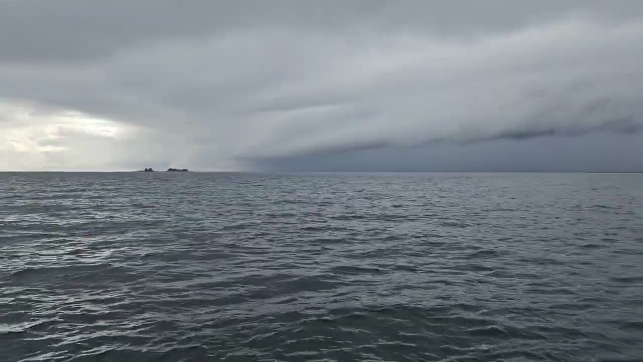 storm rolling in Clarence Straight Alaska.
