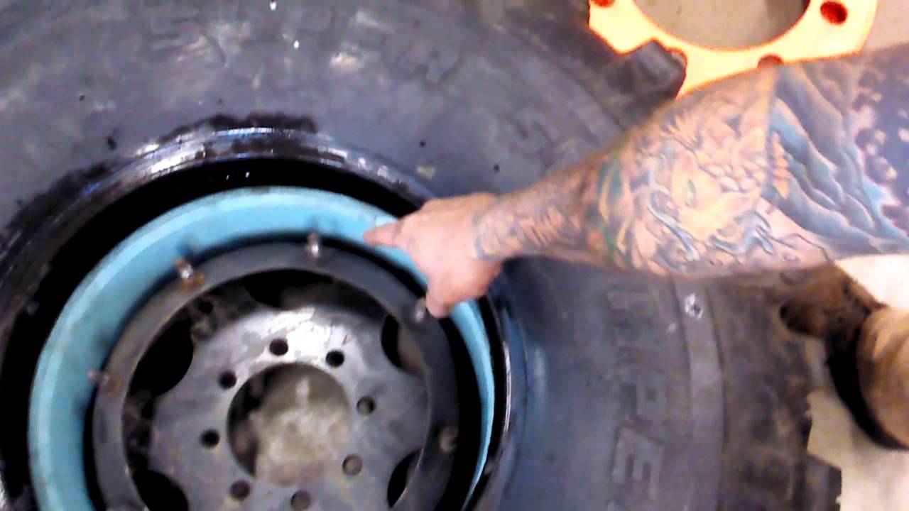 Trail worthy Fab beadlock Assembly, H1 run flat wheels PVC inserts