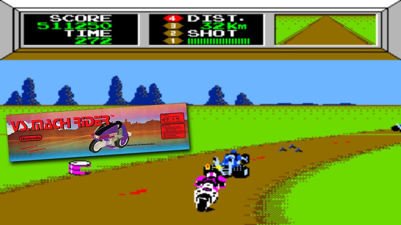 Vs. Mach Rider (Endurance Course Version) Arcade  - 1 Loop (20 Rounds) -  Maximum Score (999990)