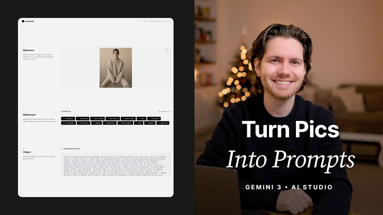 I Built an AI App That Turns Images Into Perfect Prompts in AI Studio • Gemini 3 • Nano Banana Pro