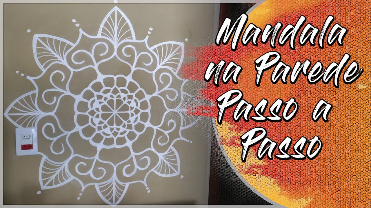 Como desenhar mandala na parede - Passo a Passo