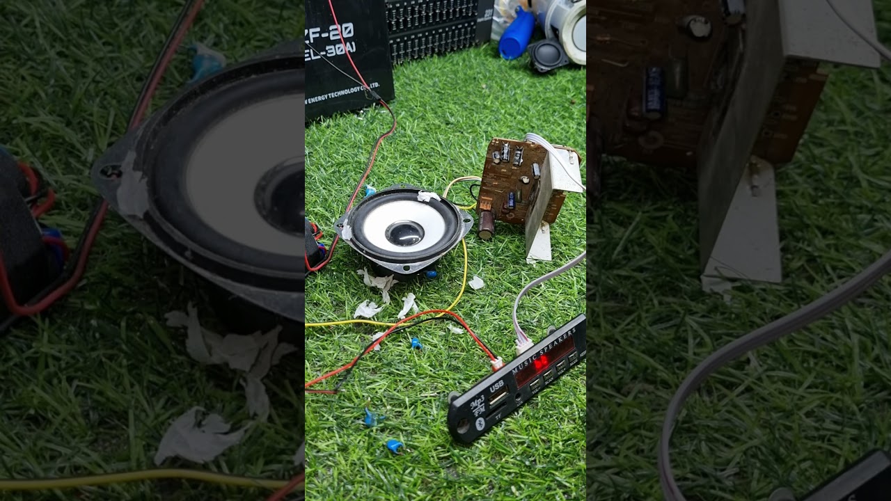 CRT TV Secret Weapon The LA42071 12V Amplifier Build & Sound Demo 