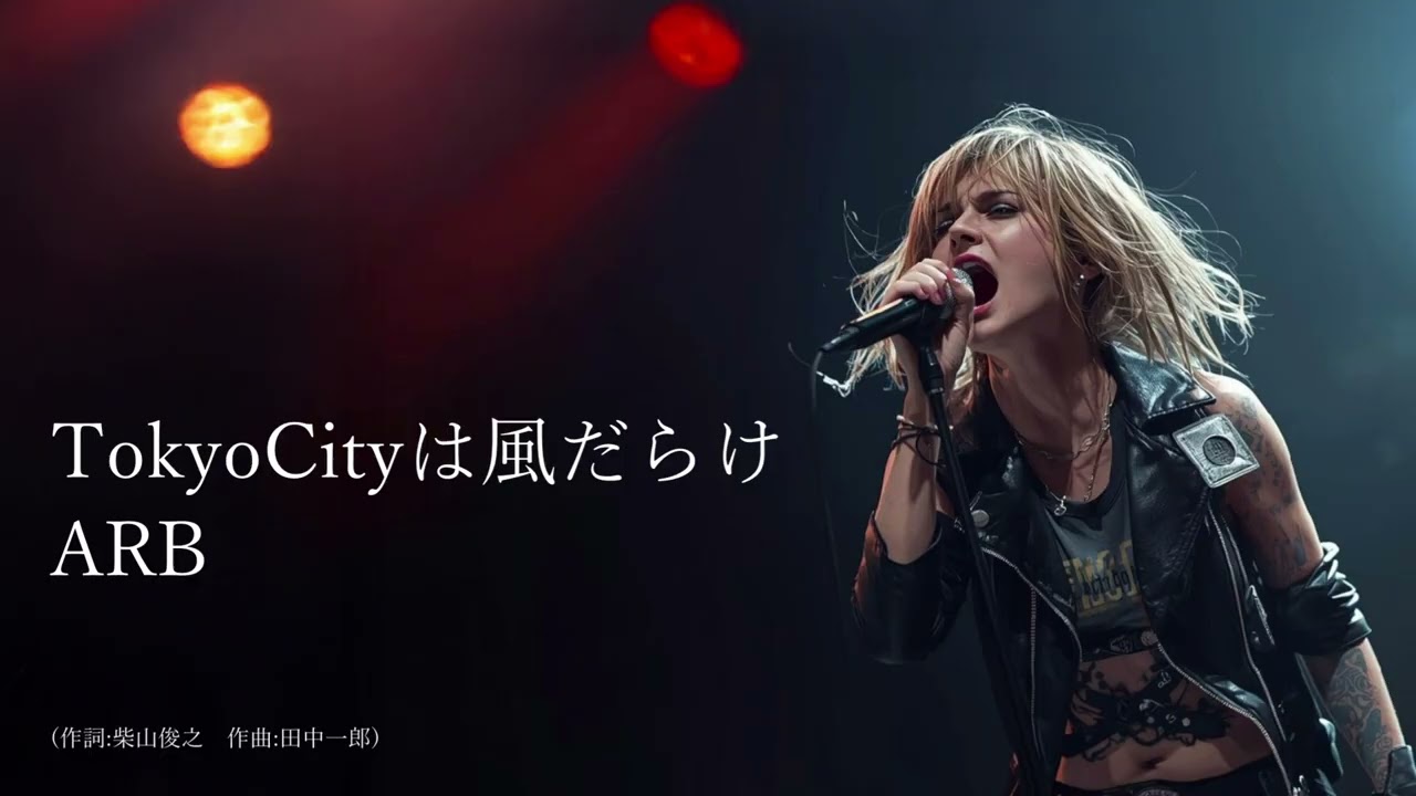 ARBの名曲「TokyoCityは風だらけ」（AIによるハードロックカバー）ライブの方が100倍カッコ良い