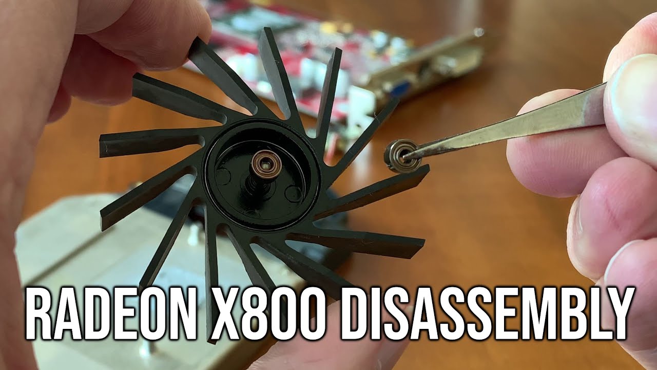 Radeon X800 XL – GPU Cooler & Fan Disassembly (No Commentary)