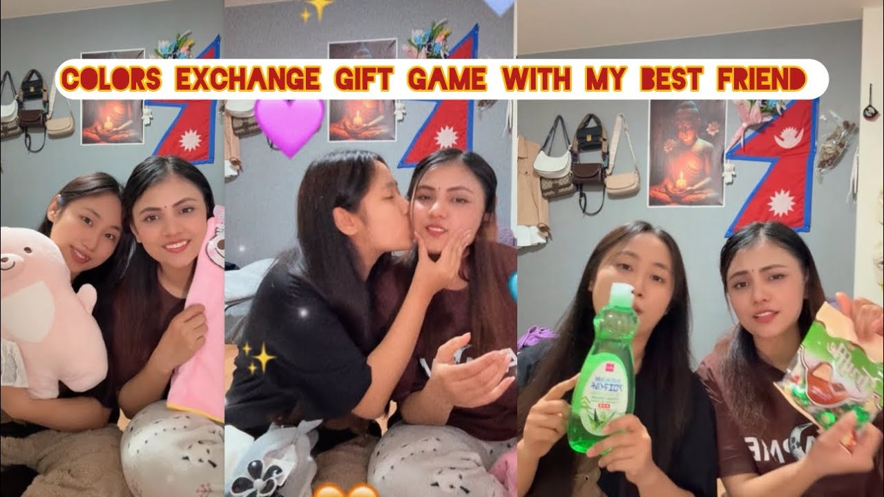Colors exchange gift  game with my best friend ❤️@SangitaThapa57 