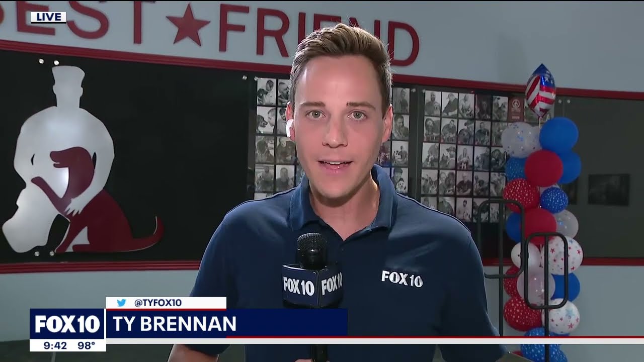 Soldier's Best Friend & BIG 94.5 Fulton Homes Pets for Vets Coverage on Fox 10 (July 27, 2023)