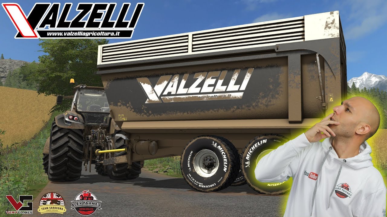 RIMORCHIO DUE ASSI VALZELLI VI/140 FARMING SIMULATOR 17 PC VERSION - ALEXFARMER