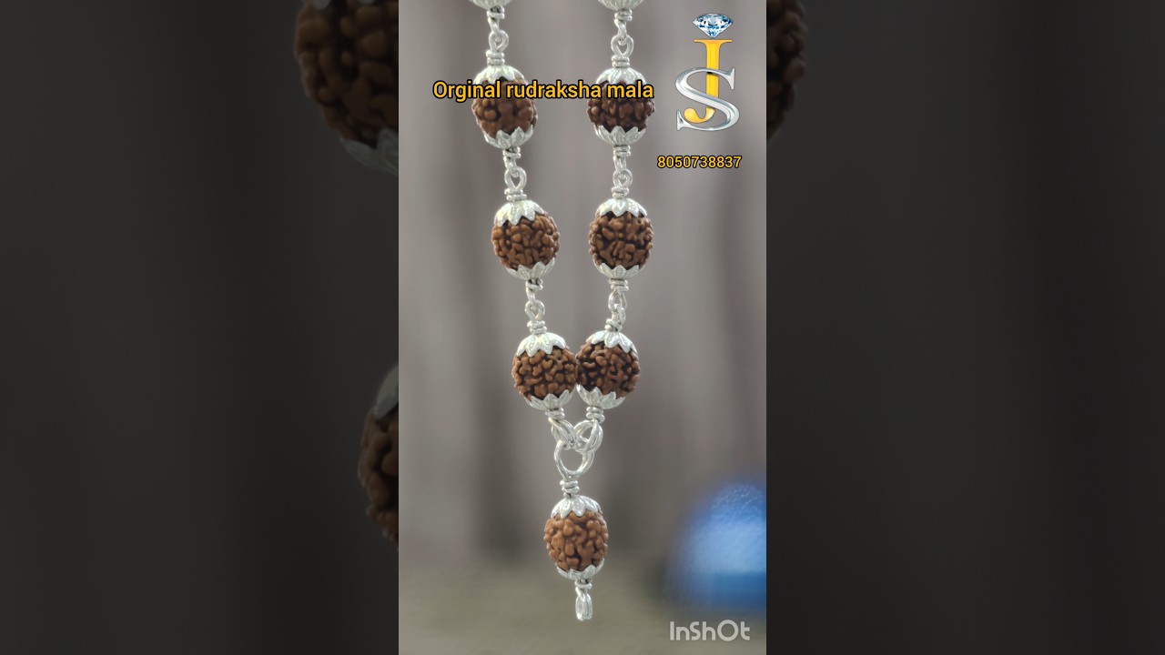 Original Silver Rudraksha Mala | Spiritual Mala for Men & Women | SJ_Gold
