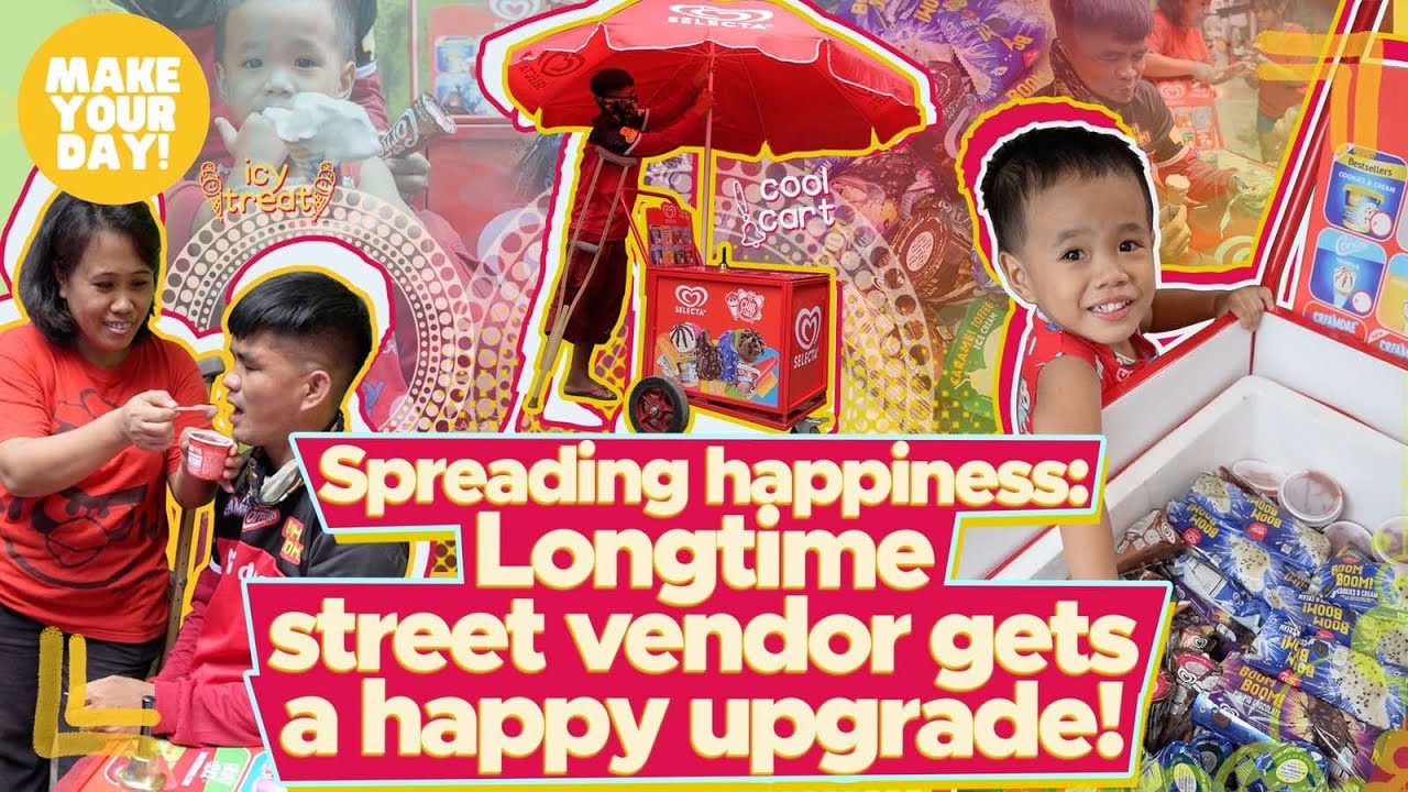 Spreading happiness &ndash; Longtime street vendor gets a happy upgrade! | Make Your Day