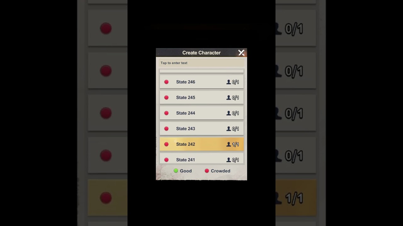 HOW TO CREATE ACCOUNT IN OTHER STATE OR SERVER?  LAST Z