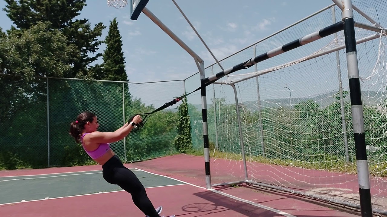 אימון רצועות TRX עם מגוון תרגילי כוח 💪💪💪
