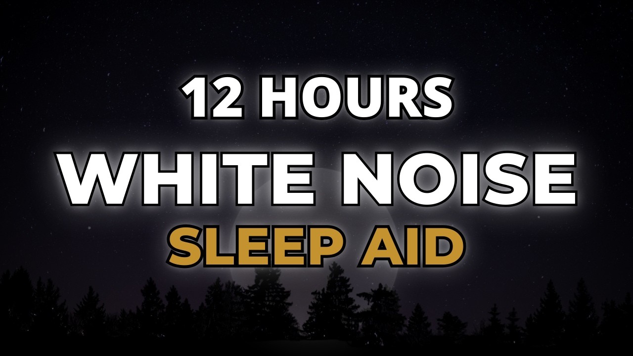 12 Hours White Noise for Sleep – Black Screen