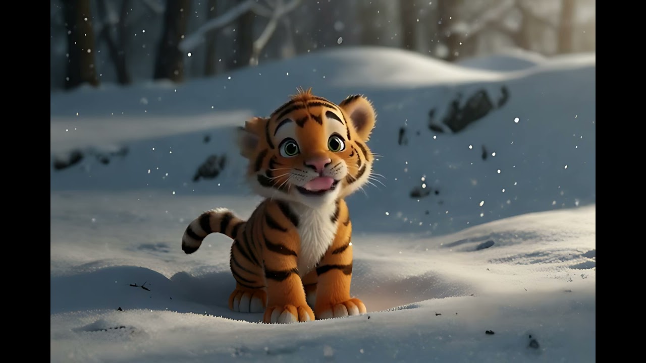 baby snow tiger