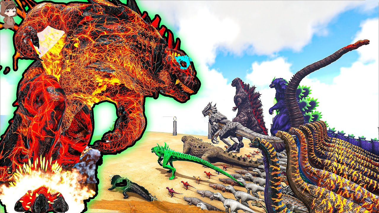 Thermonuclear Gojiran VS Mod Dinosaurus | ARK Mod Battle Ep.363