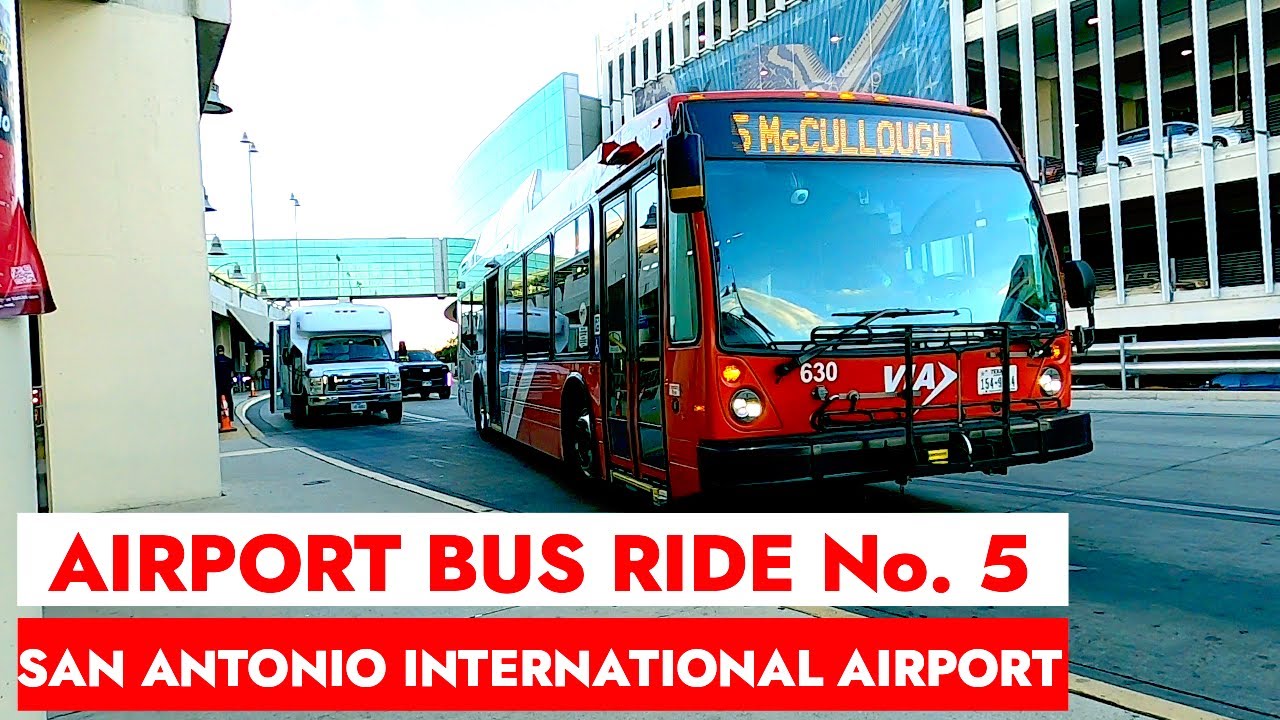 🚍Airport Bus No. 5 |  San Antonio International Airport | San Antonio, Texas