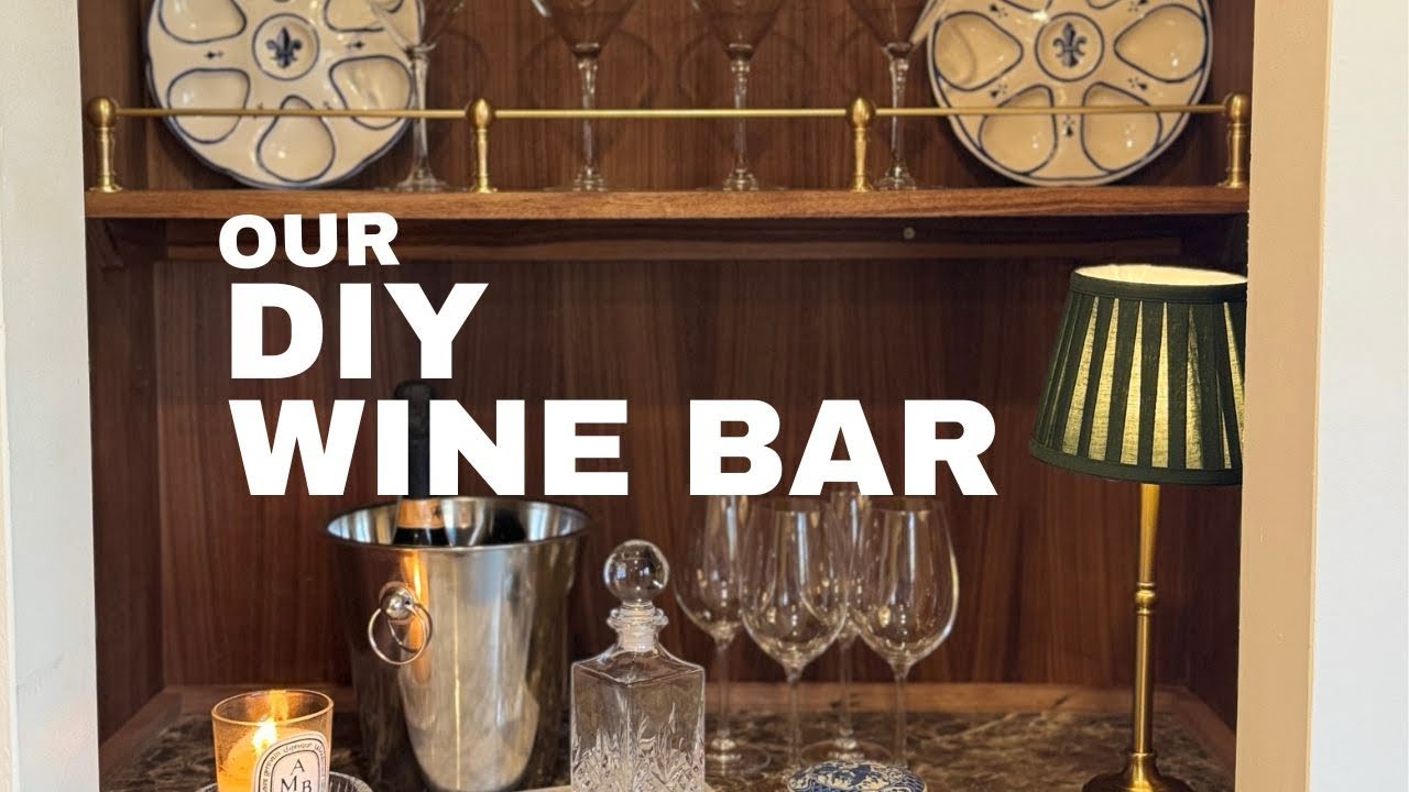 Our DIY Wine Bar in Our IKEA Kitchen